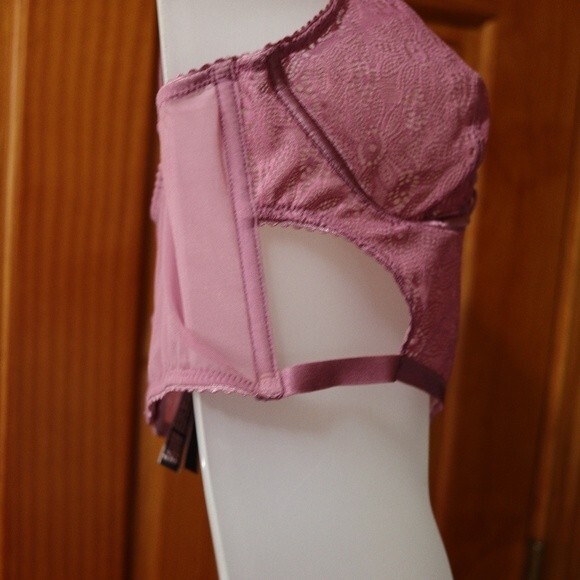 Victoria’s Secret Very Sexy Unlined Plunge Purple Strappy Bralette Medium - Picture 4 of 16